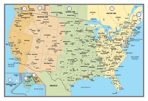 Time Zone Map Usa Printable - Printable Free Templates