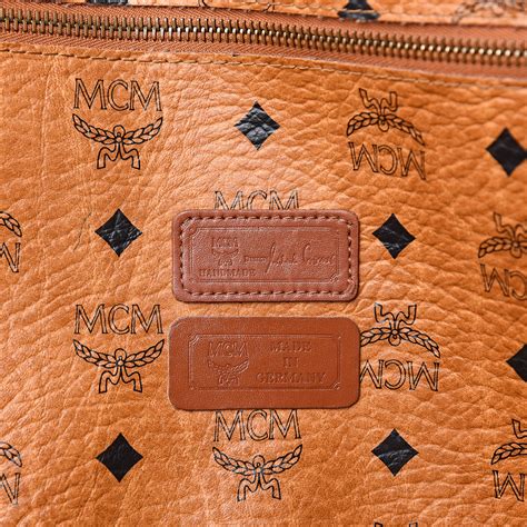 Mcm Visetos Shoulder Bag Cognac Fashionphile