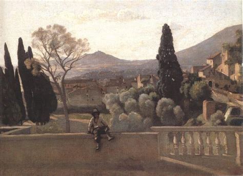 Tívoli Los Jardines de Villa D Este por Jean Baptiste Camille Corot