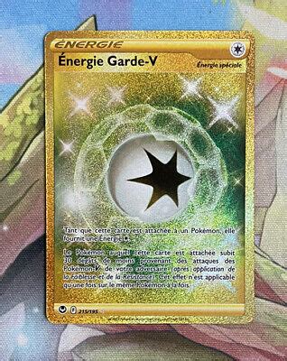 CARTE POKEMON ENERGIE GARDE V 215 195 GOLD Secrète EB12 FR NEUF EUR 24