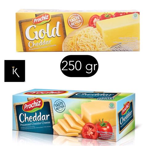 Jual KEJU PROCHIZ CHEDDAR PREMIUM KEJU PROCHIZ GOLD KEMASAN 250 GRAM