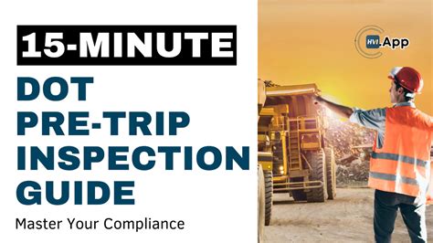 Master Your Compliance The Minute Dot Pre Trip Inspection Guide