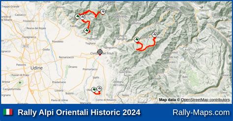 Mapy Zaplanuj Rally Alpi Orientali Historic 2024 CIR Auto Storiche