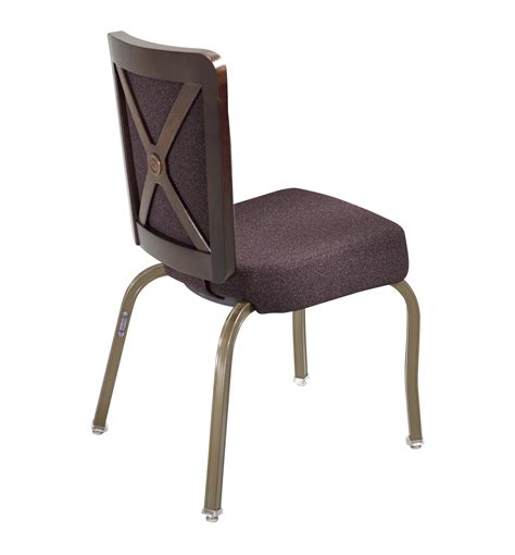 8108 Wood Back Aluminum Stacking Chair Shelby Williams