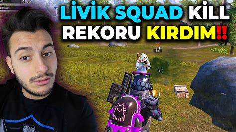 Lİvİk Squad Kİll Rekoru Full Rush Oynadik Pubg Mobİle Gameplay