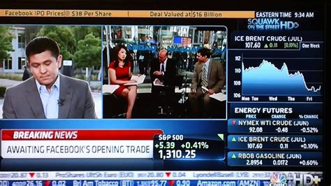 Cnbc Reporting On Facebook S Ipo And Opening Bell Ceremony May