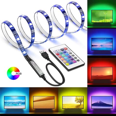 Remote Control RGB TV LED Light Strip 5V SMD 5050 – BZ Technology ...