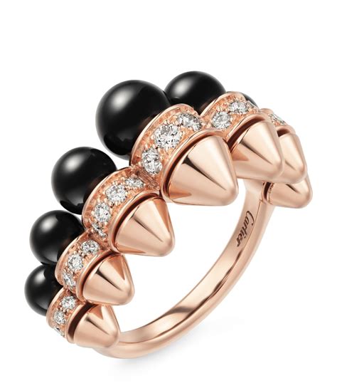 Cartier Rose Gold Diamond And Onyx Clash De Cartier Ring Harrods Ie