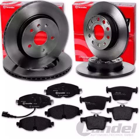 BREMBO BREMSSCHEIBEN BELÄGE VORNE HINTEN für VW GOLF 7 AUDI A3 8V