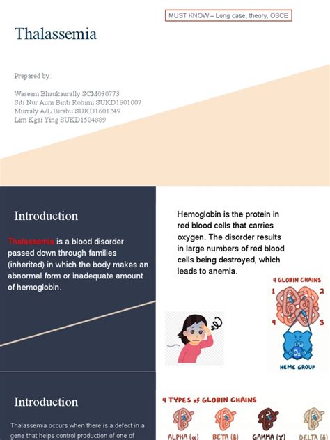 Understanding Thalassemia A Comprehensive Review Of The Genetics