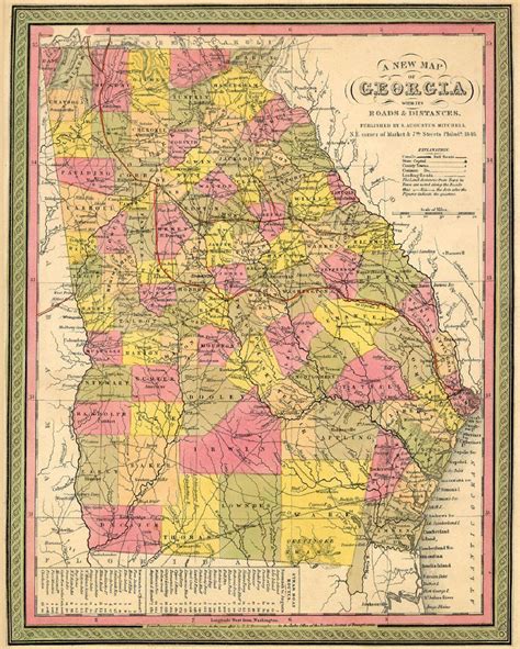 Georgia Historical Maps Georgia Genealogy