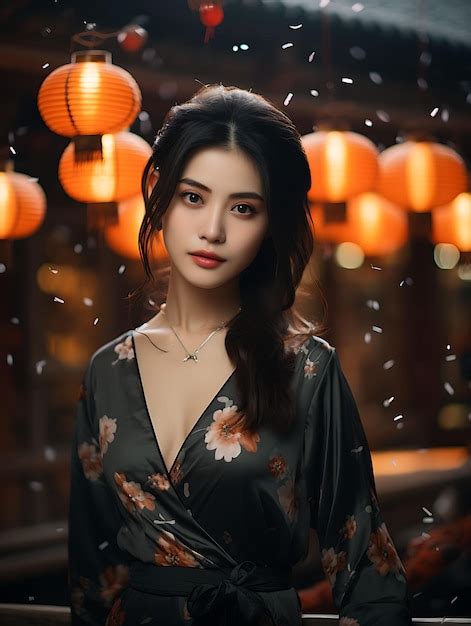 Premium Photo Photo Of Brunette Chinese Woman Holding An Eyebrow Gel Traditional Ch Concept Idea