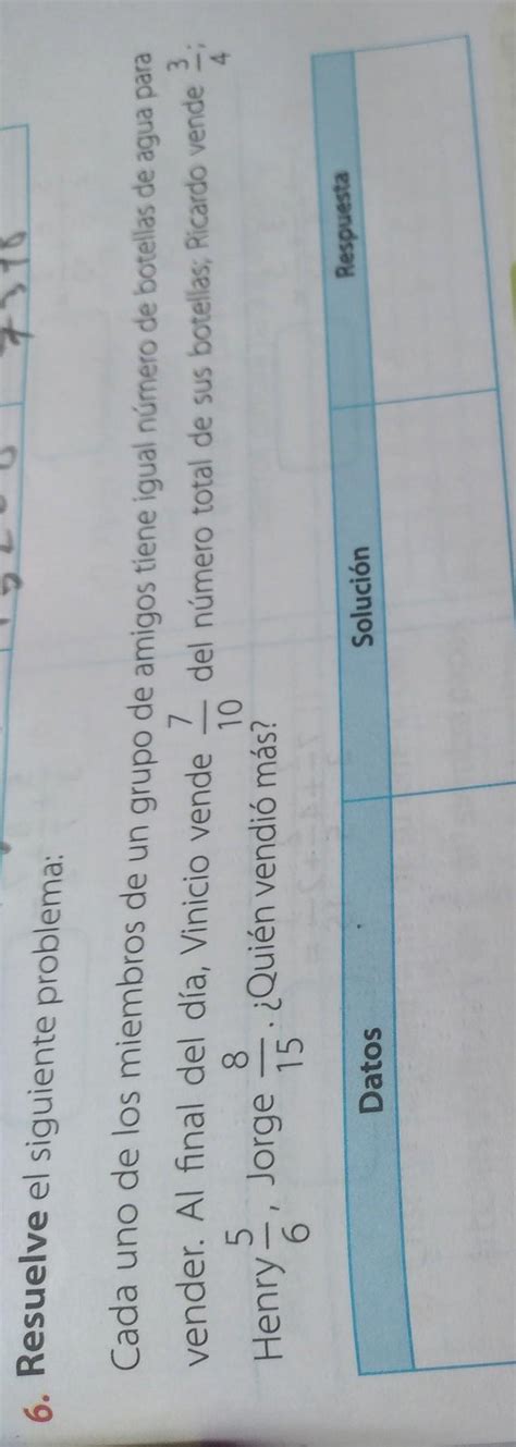 Resuelve El Siguiente Problema Cada Uno De Los Miembros De Un Grupo