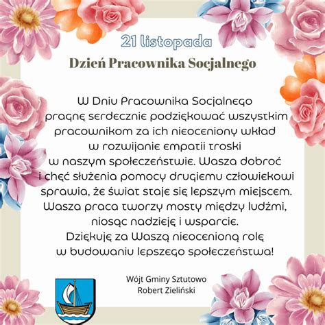 21 listopada Dzień Pracownika Socjalnego Oficjalna strona