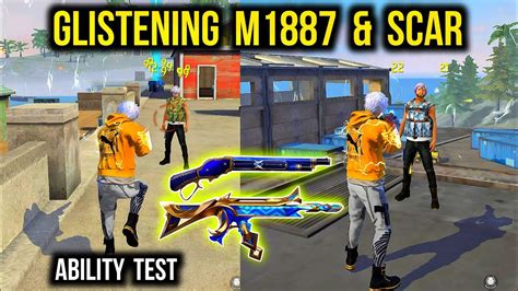 New M1887 Scar Skin Ability Test Free Fire M1887 Ring Event Scar