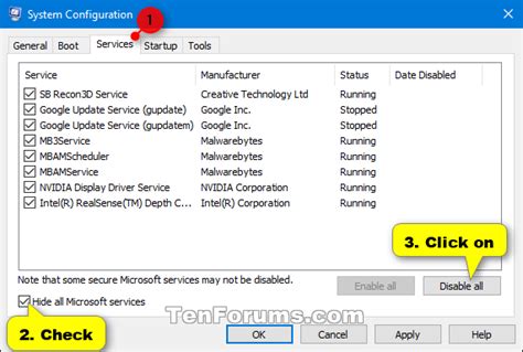 Perform A Clean Boot In Windows 10 To Troubleshoot Software Conflicts