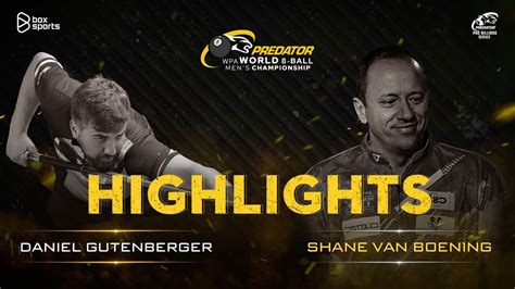 HIGHLIGHTS Shane Van Boening Vs Daniel Gutenberger WPA World 8 Ball