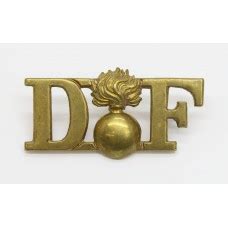 Royal Dublin Fusiliers D Grenade F Shoulder Title