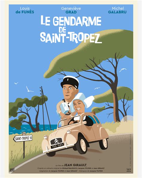 Affiche Le Gendarme A 30x40cm