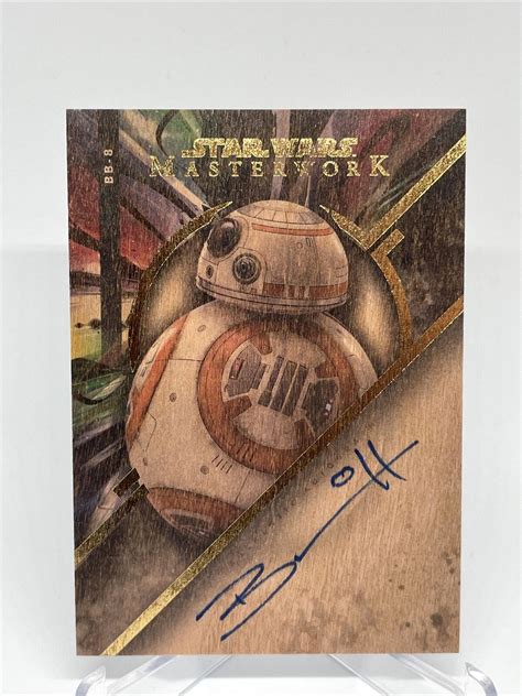 Topps Star Wars Masterwork Bb Brian Herring Auto Wood Ebay