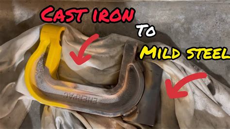 How To Weld Cast Iron To Mild Steel It Can Be Done Youtube