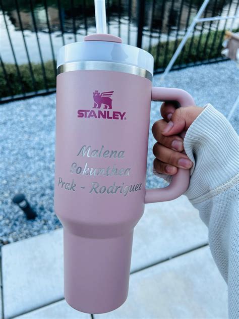 Personalized Engraving on Stanley Cup Quencher Tumbler 20oz 30oz 40oz ...