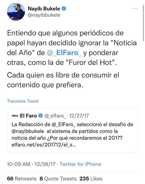 Antonio Salazar On Twitter Hace Algunos A Os Bukele Compart A Las