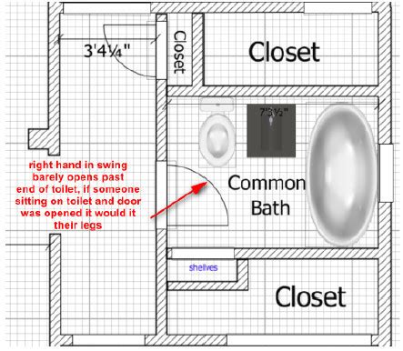 Bath Door Left Or Right In Swing