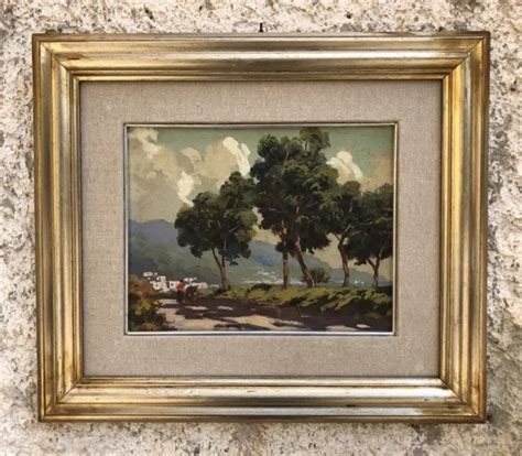 QUADRO VINTAGE PAESAGGIO Dipinto A Olio Su Tela EUR 35 00 PicClick IT