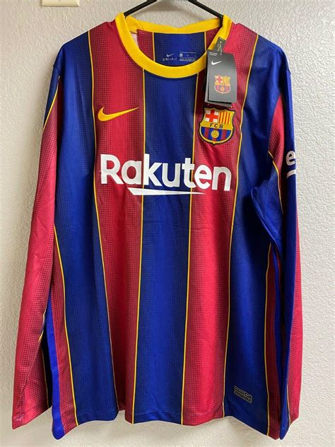 New Lionel Messi jersey FC Barcelona home 2020-21 Long Sleeve Mens ...