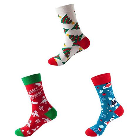 Christmas Festive Elite Design Socks - 3 Pack (Size 4-8) | Shop Today ...