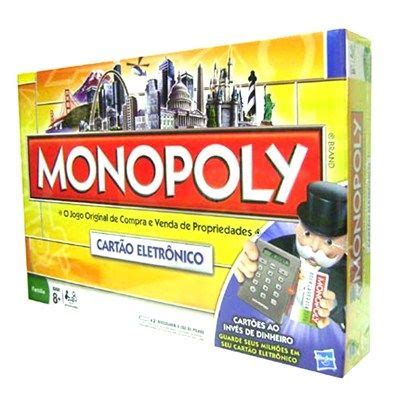 Jogo Monopoly Cartão eletrônico Hasbro R 99 90 Monopoly Jogos Carta