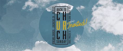 Back to Church Sunday - Venture Church