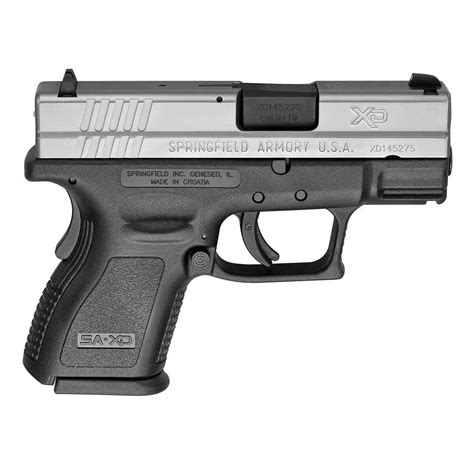 Springfield Armory Xd Sub Compact 9mm Luger 3in Blackstainless Pistol 101 Rounds Black