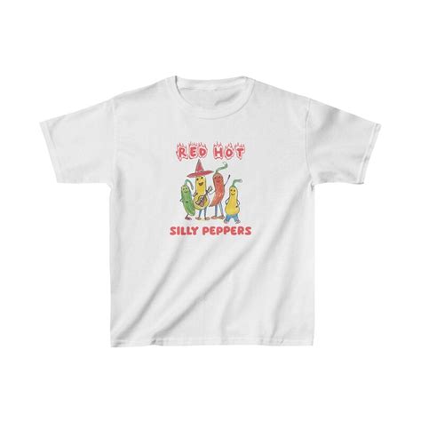 Red Hot Silly Peppers Baby Tee Grunge Clowncore Shirt Weirdcore Clothing Soft Grunge Shirt