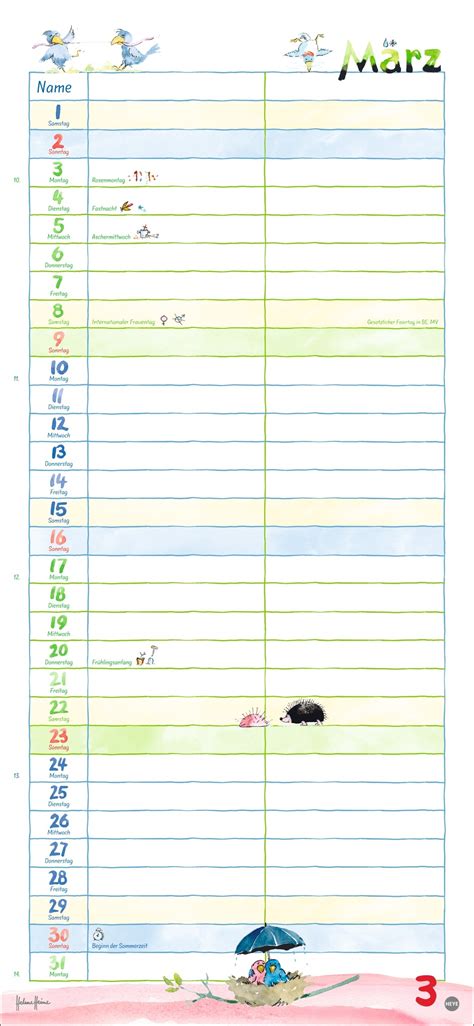 Kalender Helme Heine Planer F R Zwei Online Kaufen