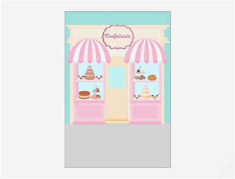 Painel De Festa Vertical X Confeitaria Rosa Suave Via