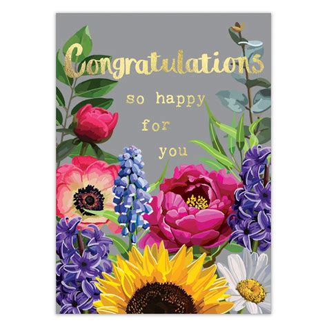 Congratulations So Happy For You Greeting Card By Sarah Kelleher Uk Finch And Lane