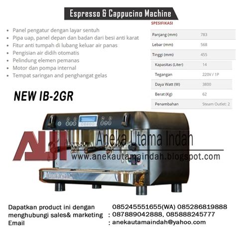 Jual NEW IBERITAL 2GR ESPRESSO CAPPUCINO MACHINE MESIN KOPI SEMI AUTO