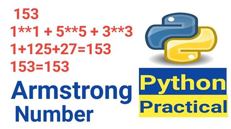 Armstrong Number In Python In Hindi Youtube