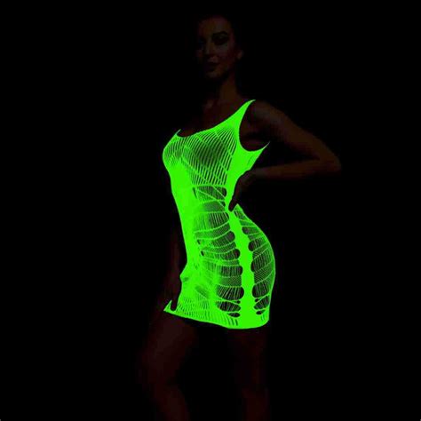 Generic Luminous Sexy Lingerie Fishnet Stockings Glowing Shiny Plus Size Advanced Top Open