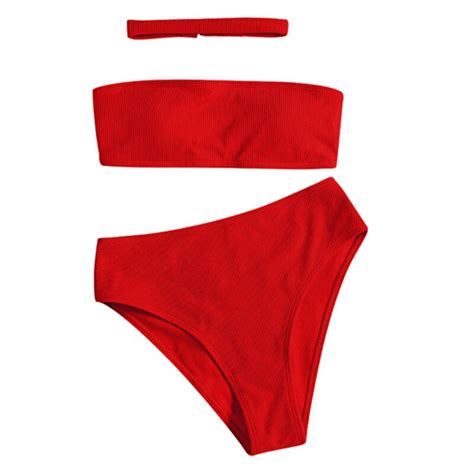 Taille haute bikini Sexy maillots de bain femmes 2019 deux pièces