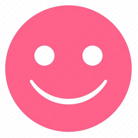 Emoji, emoticon, happy, pink, smile, smiley, smiling icon - Download on ...