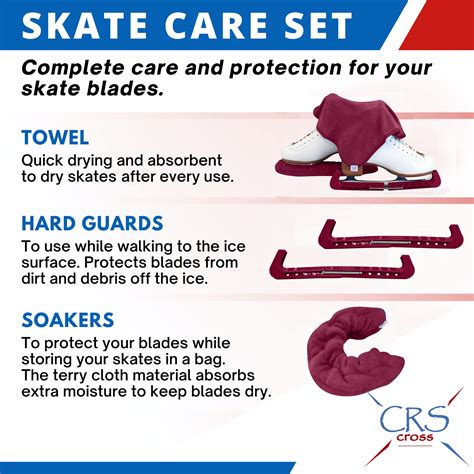 Crs Cross Skate Guards Soakers And Towel Gift Set Ice Skating Guards