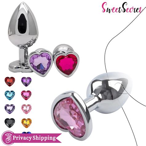 Tap N Anal De Metal En Forma De Coraz N Para Hombres Y Mujeres Juguetes Sexuales