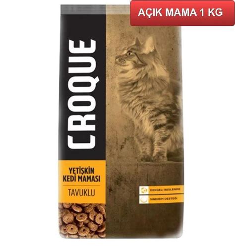 Croque Tavuklu Yetişkin Kedi Maması 1 Kg AÇIK Fiyatları ve Modelleri