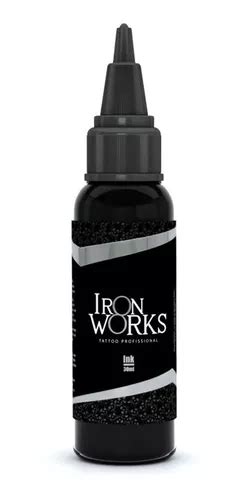 Tinta Tatuagem Preto Linha 30ml Iron Works Tattoo Pigmento Frete grátis