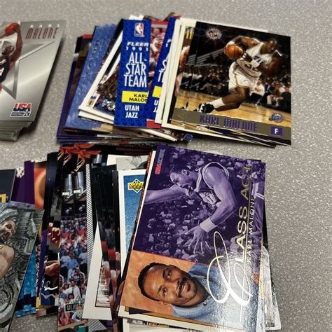 160 Huge KARL MALONE Basketball Card Lot Including Inserts And