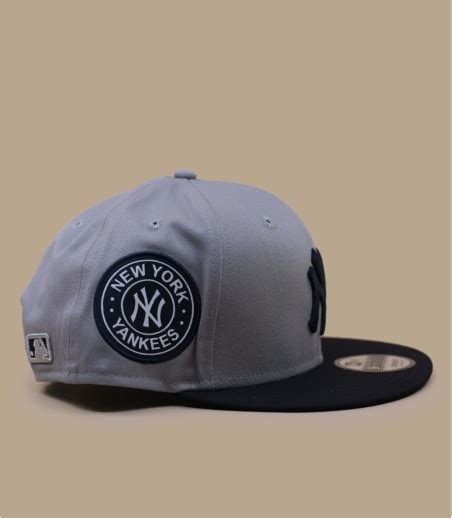 Casquette Snapback NY Grise Casquette Contrast Side Patch 9Fifty NY