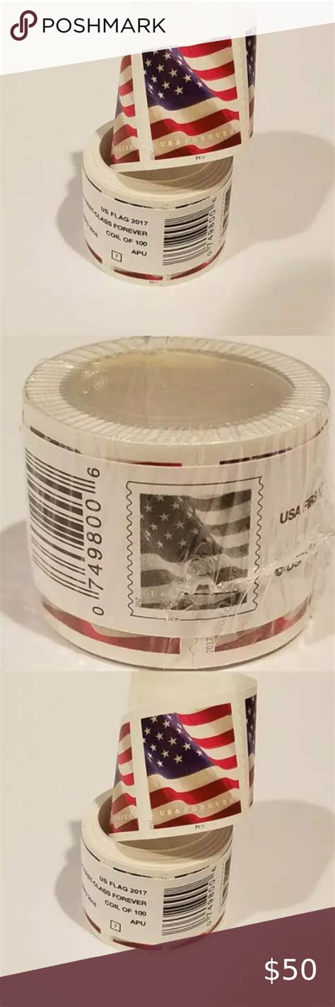 Usps Us Flag Forever Stamps Roll Of Forever Stamps Stamp